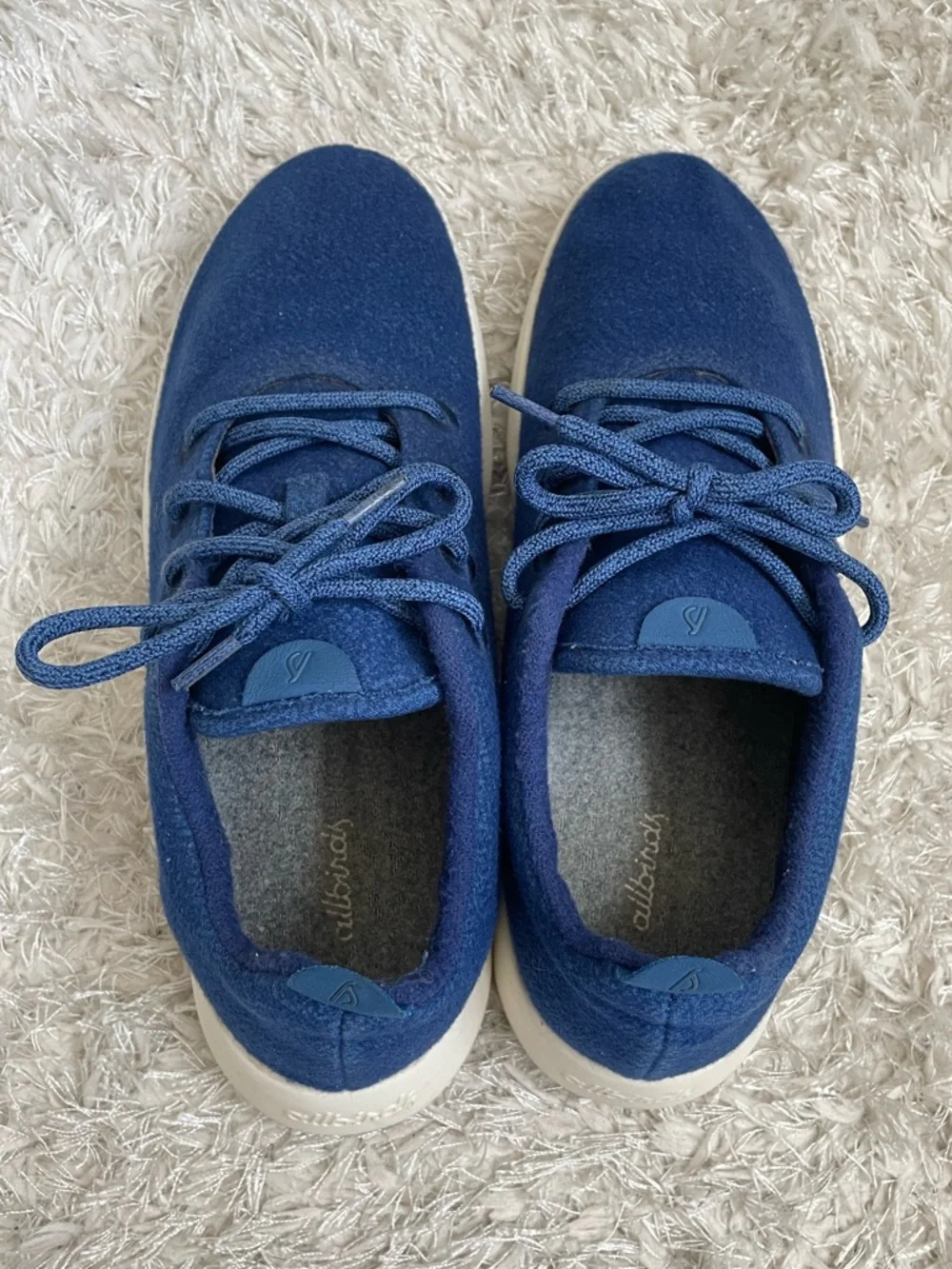 allbirds Men's Wool Runners Blue Sneakers